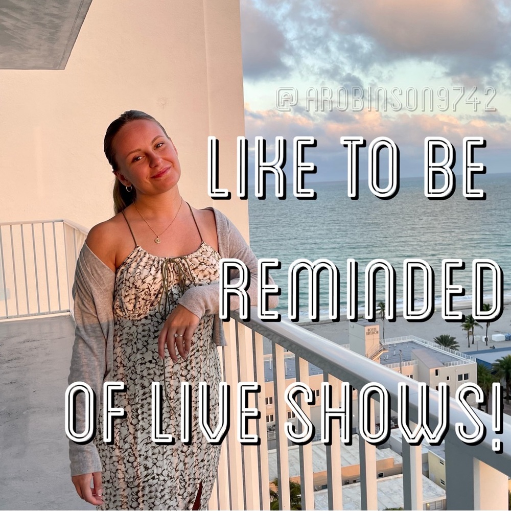 🩷Like To be Reminded of Live Shows!🩷